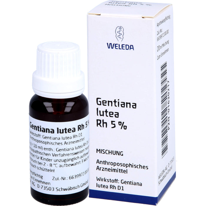 WELEDA Gentiana lutea RH Presssaft 5%, 20 ml Lösung