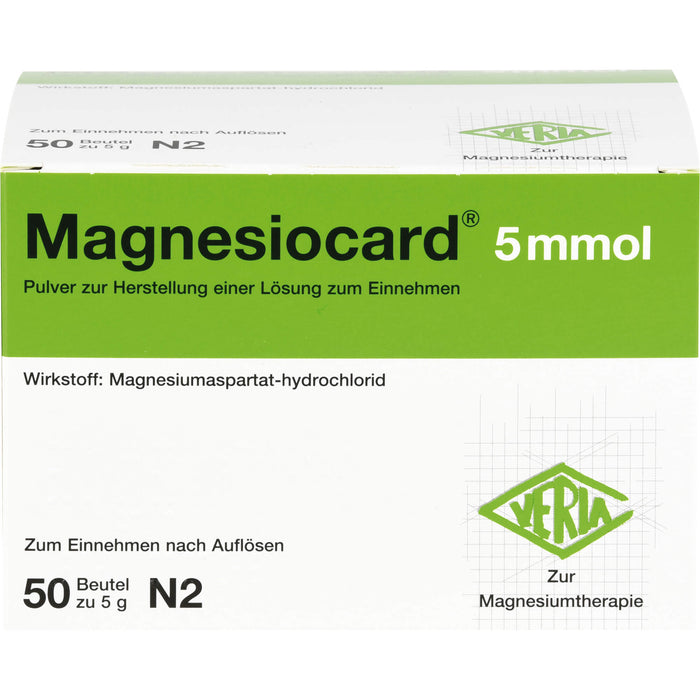 Magnesiocard 5 mmol Pulver zur Herstellung einer Lösung, 50 St. Beutel