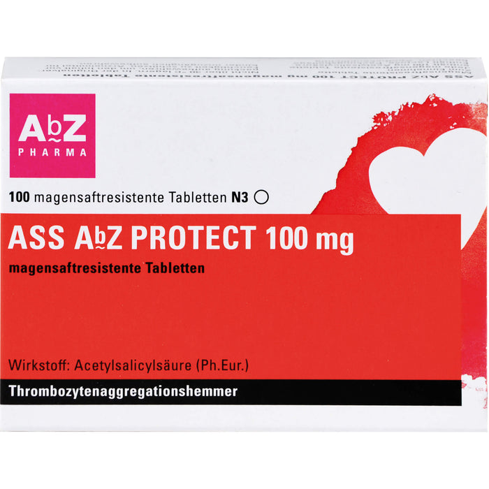 ASS AbZ Protect 100 mg Tabletten, 100 pcs. Tablets