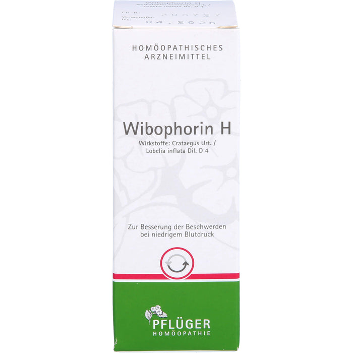 Wibophorin H Lösung bei niedrigem Blutdruck, 50 ml Lösung