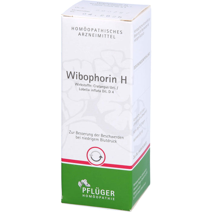 Wibophorin H Lösung bei niedrigem Blutdruck, 50 ml Lösung
