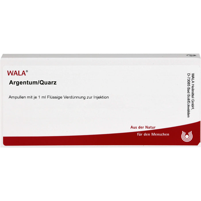 Argentum/Quarz Wala Ampullen, 10 St. Ampullen
