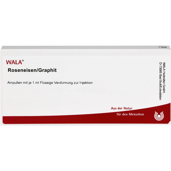 WALA Roseneisen/Graphit flüssige Verdünnung, 10 St. Ampullen
