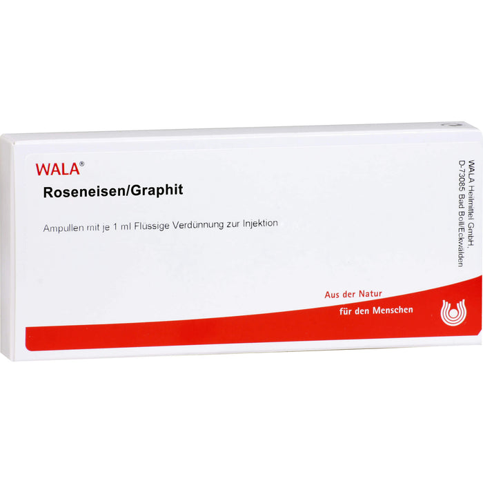 WALA Roseneisen/Graphit flüssige Verdünnung, 10 St. Ampullen
