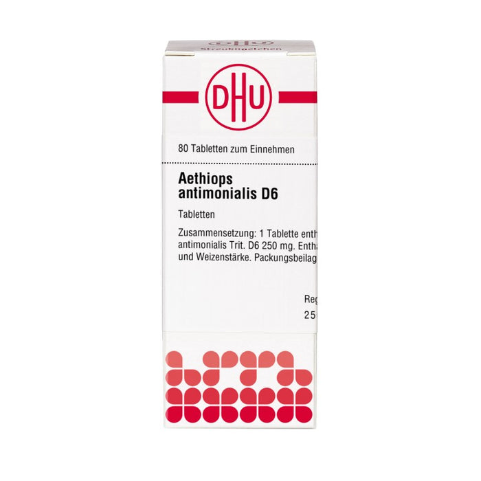 Aethiops antimonialis D6 DHU Tabletten, 80 St. Tabletten