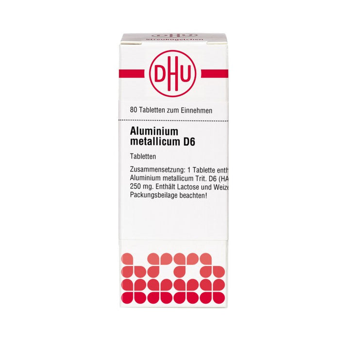 DHU Aluminium metallicum D6 Tabletten, 80 St. Tabletten