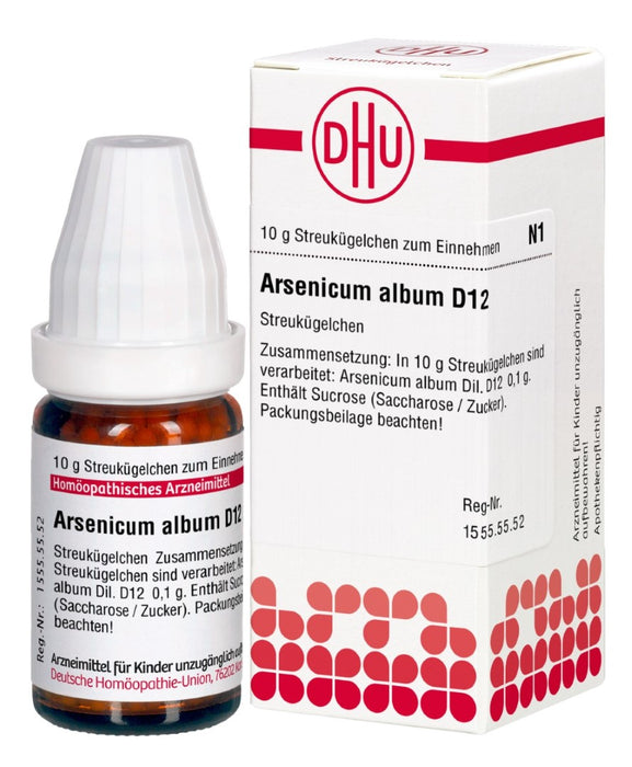 DHU Arsenicum album D12 Streukügelchen, 10 g Globuli