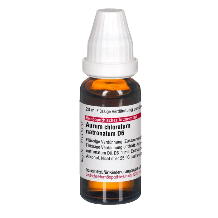 DHU Aurum chloratum natronatum D6 Dilution, 20 ml Lösung