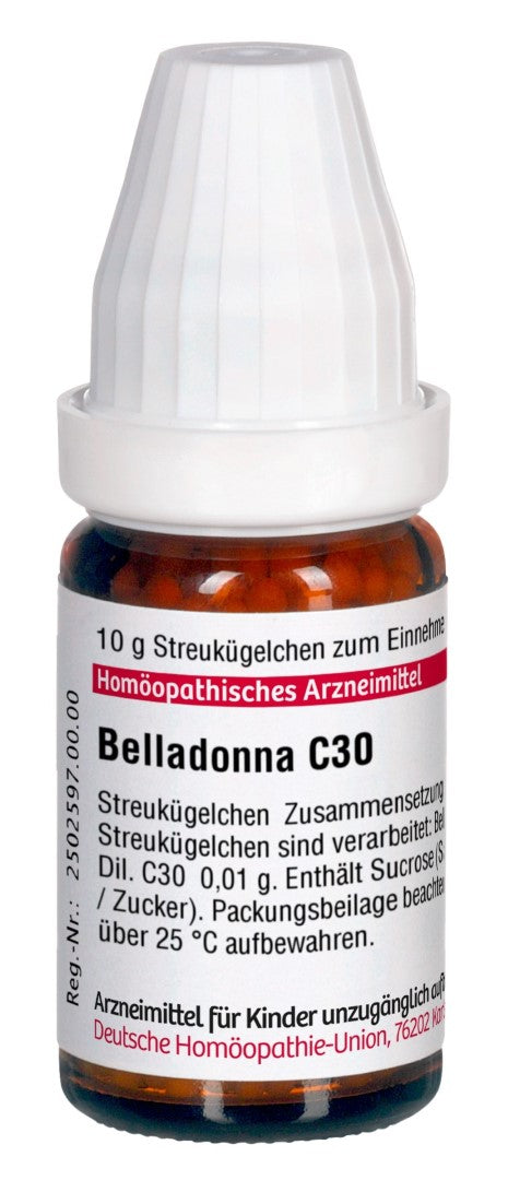 DHU Belladonna C30 Streukügelchen, 10 g Globuli