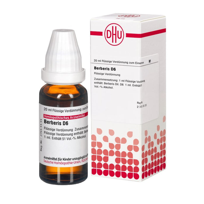 Berberis D6 DHU Dilution, 20 ml Lösung