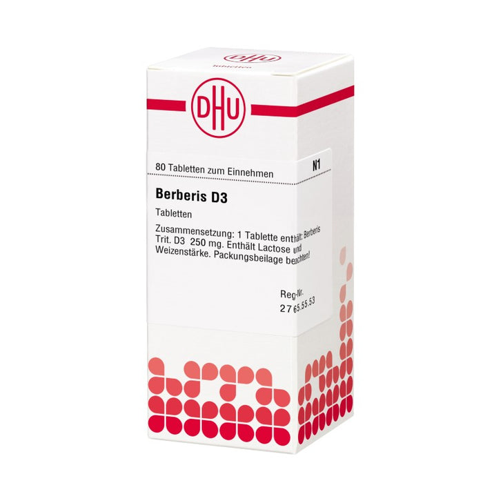 Berberis D3 DHU Tabletten, 80 St. Tabletten