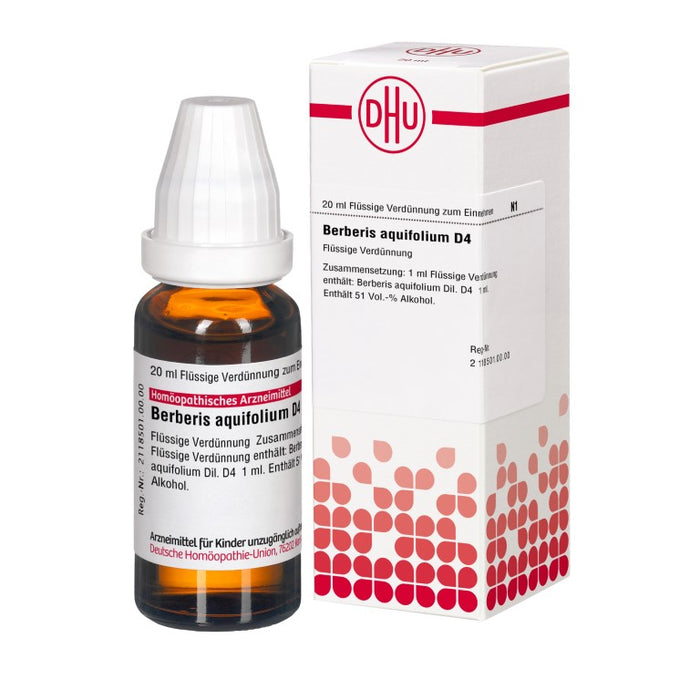 Berberis aquifolium D4 DHU Dilution, 20 ml Lösung