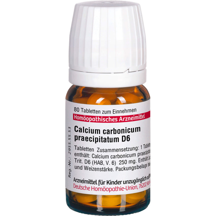 Calcium carbonicum praecipitatum D6 DHU Tabletten, 80 St. Tabletten