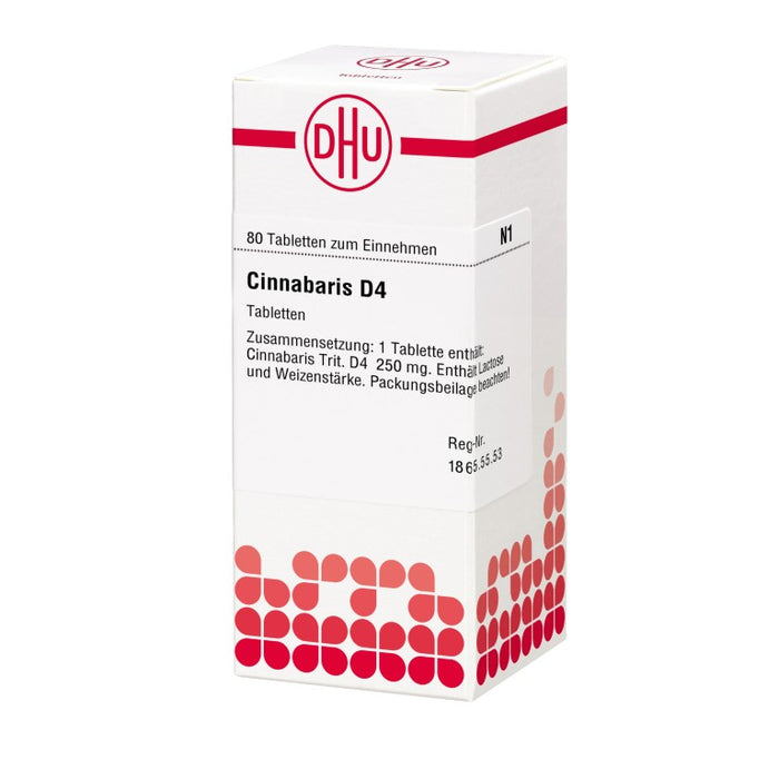 Cinnabaris D4 DHU Tabletten, 80 St. Tabletten