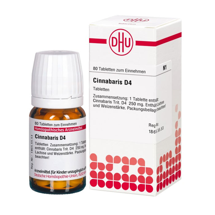 Cinnabaris D4 DHU Tabletten, 80 St. Tabletten