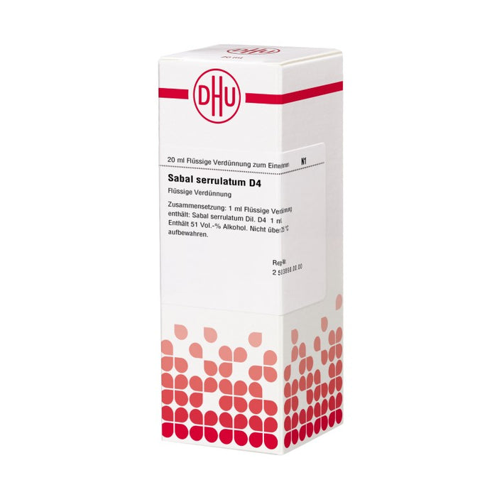 Sabal serrulatum D4 DHU Dilution, 20 ml Lösung