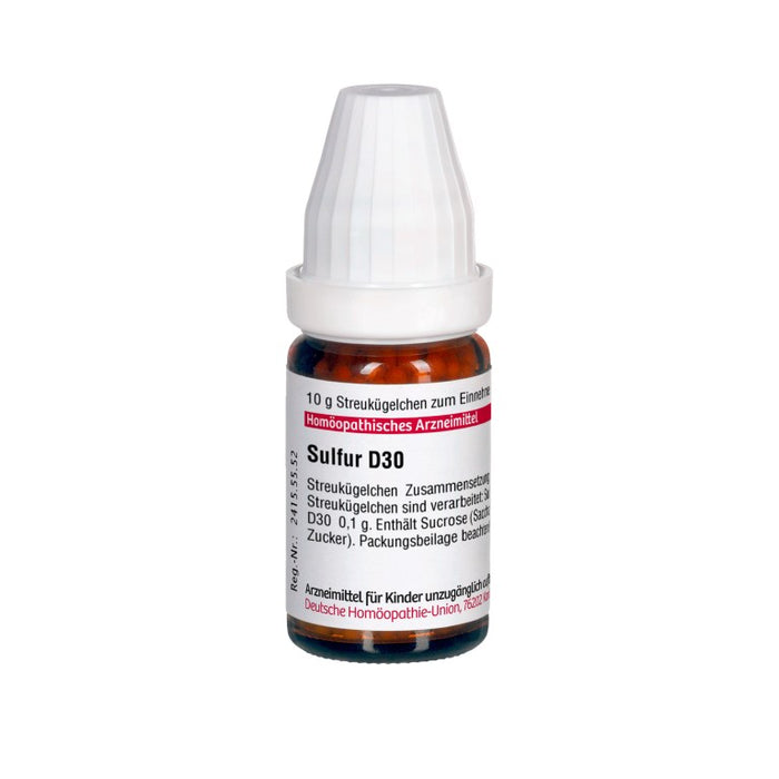 DHU Sulfur D30 Streukügelchen, 10 g Globuli