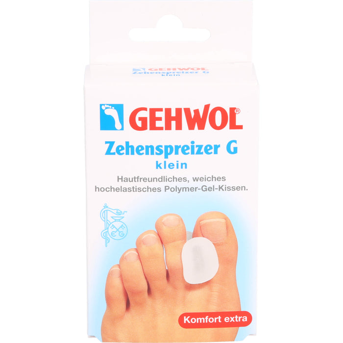 GEHWOL Zehenspreizer G klein hautfreundliches, weiches Polymer-Gel-Kissen, 3 St. Pflaster