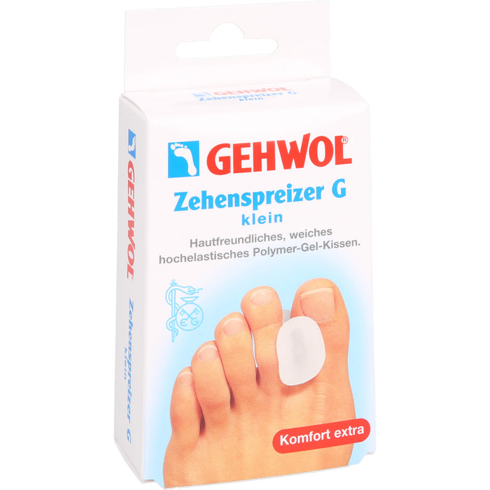GEHWOL Zehenspreizer G klein hautfreundliches, weiches Polymer-Gel-Kissen, 3 St. Pflaster