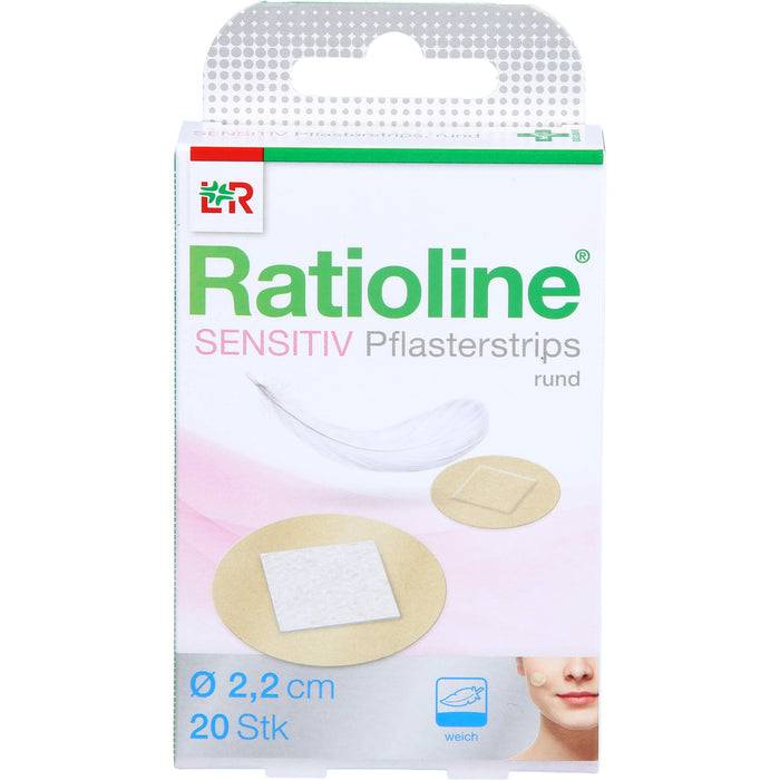 Ratioline Pflasterstrips sensitive, 20 St. Pflaster