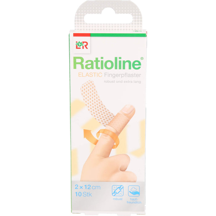 Ratioline elastic  2 x 12cm Fingerverband, 10 St. Wundauflagen