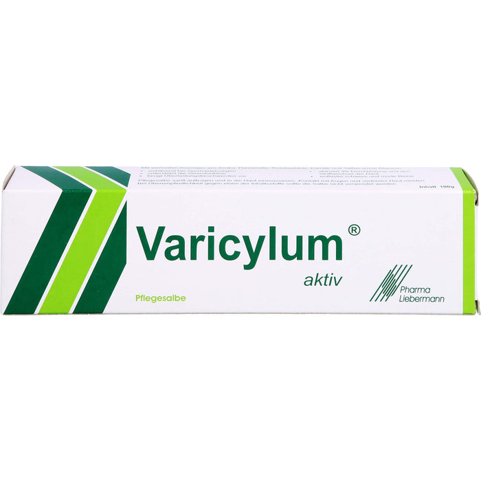 Varicylum aktiv Pflegesalbe zur Venenpflege und Unterstützung bei stumpfen Sportverletzungen, 100 g Salbe