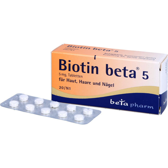 Biotin beta 5 Tabletten, 20.0 St. Tabletten