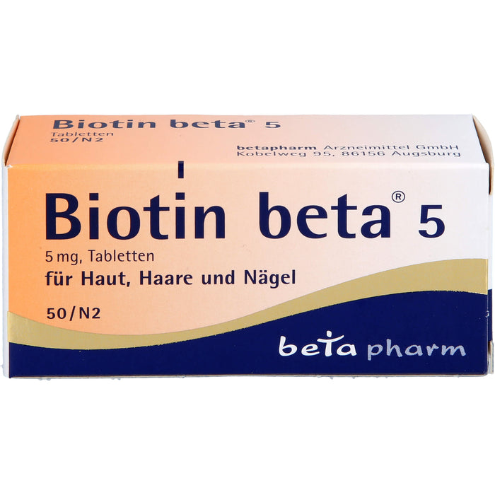 Biotin beta 5 Tabletten, 50 St. Tabletten