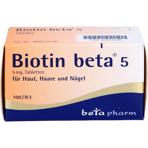 Biotin beta 5 Tabletten, 100 St. Tabletten