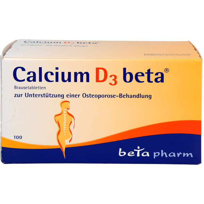 Calcium D3 beta Brausetabletten, 100 St. Tabletten