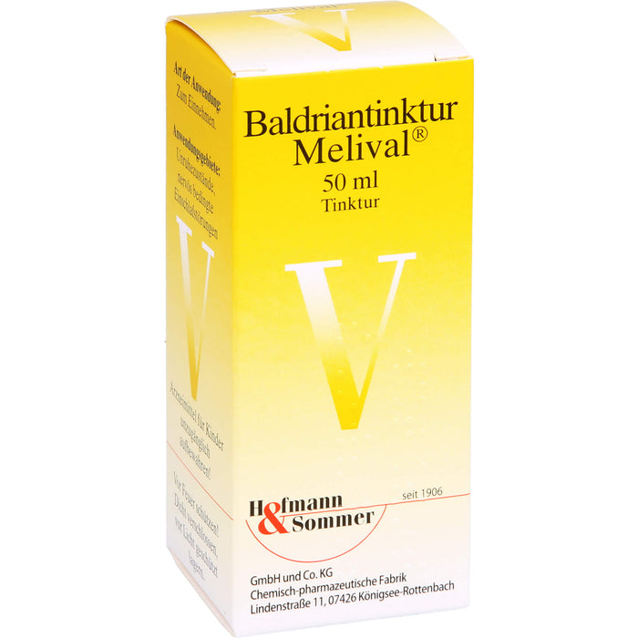 Melival Baldriantinktur bei Unruhezuständen und nervös bedingten Einschlafstörungen, 50 ml Lösung