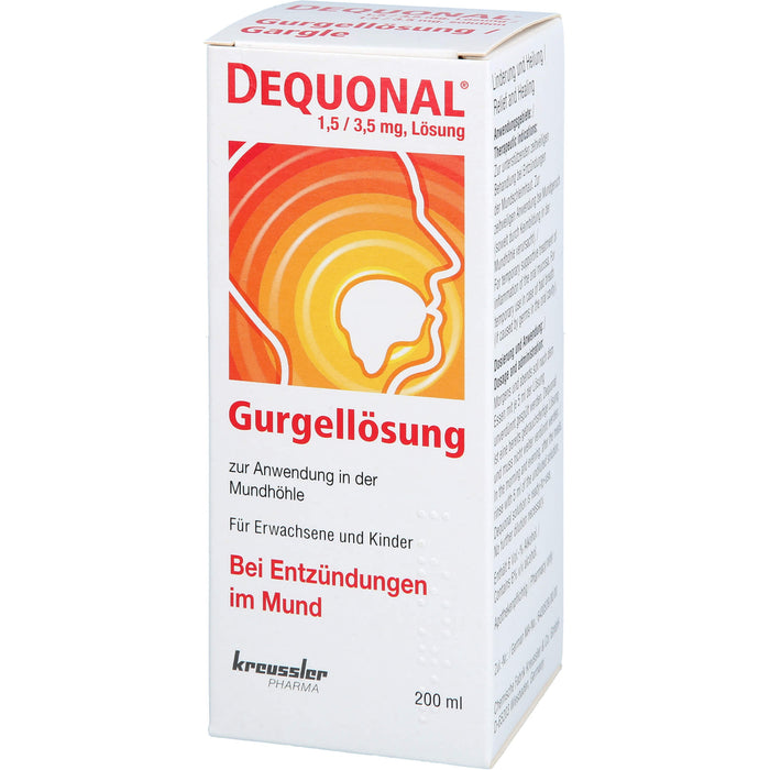 DEQUONAL Gurgellösung bei Entzündungen im Mund, 200 ml Lösung