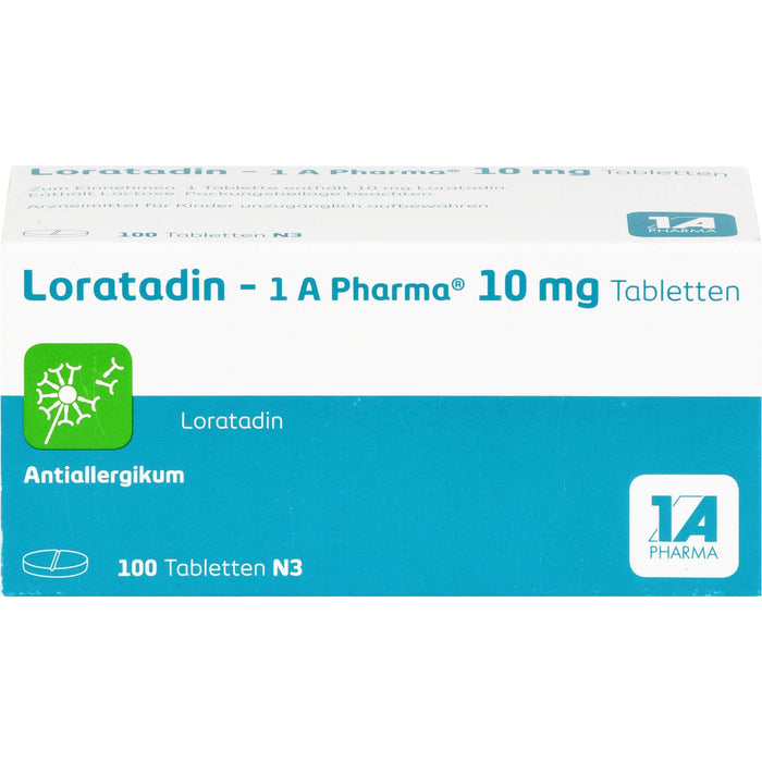 Loratadin - 1 A Pharma®, 10 mg Tabletten, 100 St. Tabletten
