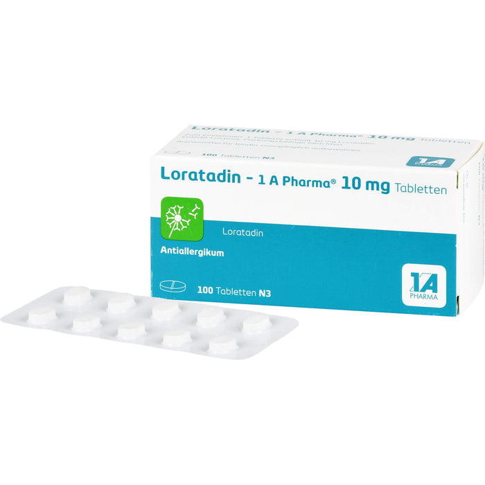 Loratadin - 1 A Pharma®, 10 mg Tabletten, 100 St. Tabletten