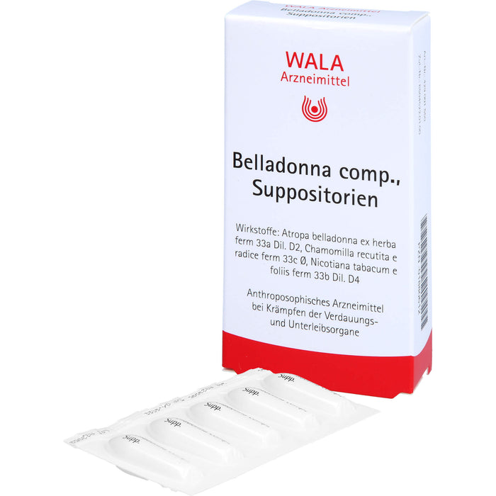 WALA Belladonna comp. Suppositorien, 10 St. Zäpfchen
