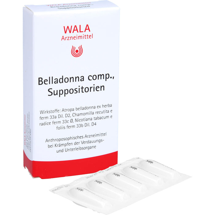 WALA Belladonna comp. Suppositorien, 10 St. Zäpfchen