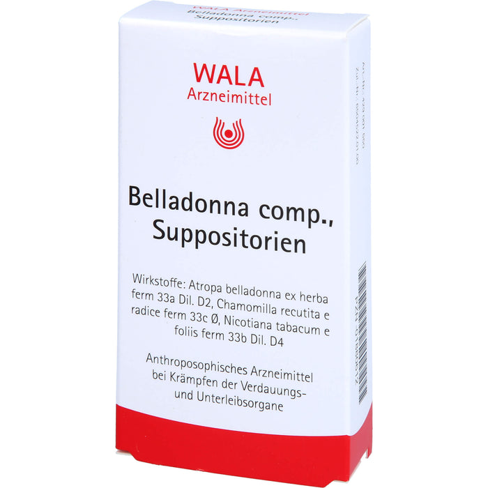 WALA Belladonna comp. Suppositorien, 10 St. Zäpfchen