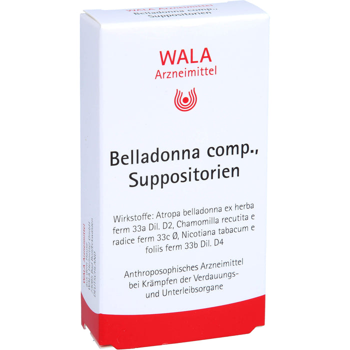 WALA Belladonna comp. Suppositorien, 10 St. Zäpfchen