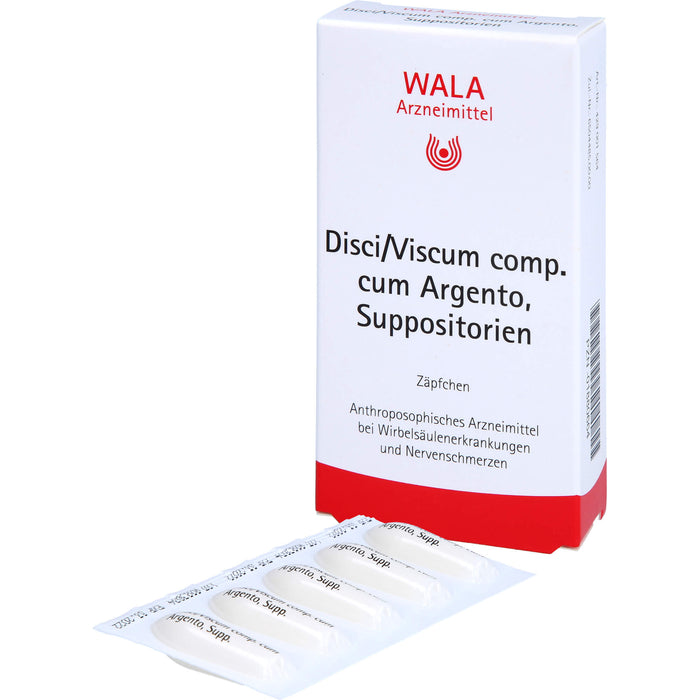 WALA Disci/Viscum comp. cum Argento Suppositorien, 10 St. Zäpfchen