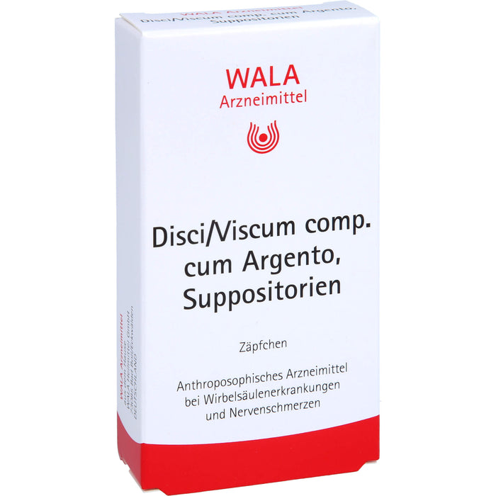 WALA Disci/Viscum comp. cum Argento Suppositorien, 10 St. Zäpfchen