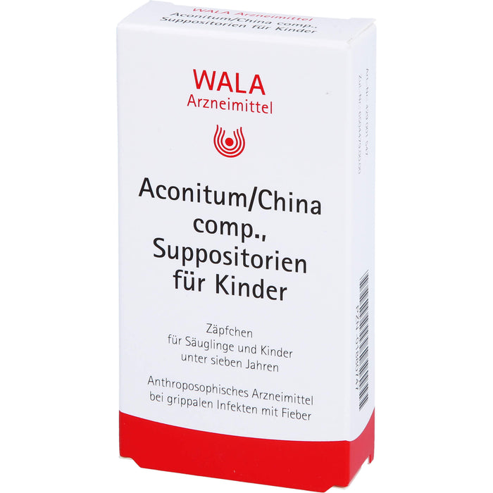 Aconitum/China comp., Wala Suppositorien für Kinder, 10 St. Zäpfchen