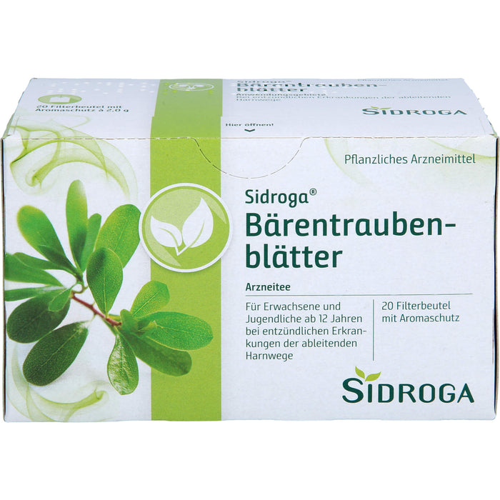 Sidroga Bärentraubenblätter Arzneitee bei entzündlichen Erkrankungen der ableitenden Harnwege, 20 St. Filterbeutel