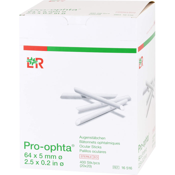 Lohmann & Rauscher Pro Ophta sterile Augenstäbchen 64 x 5 mm, 400 St. Verband