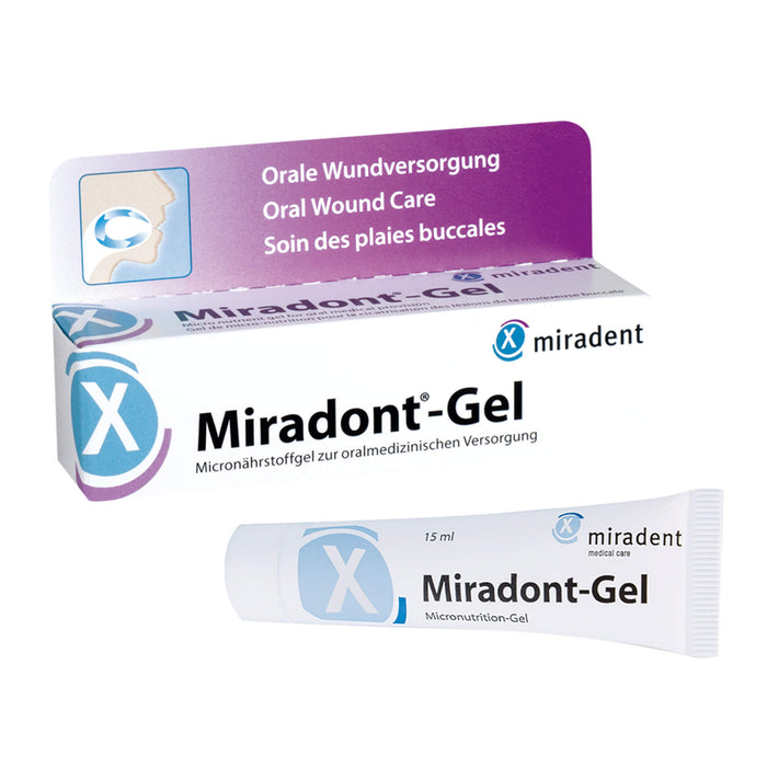 Miradent Miradont Gel für gereizte und gestresste Mundschleimhaut, 15 ml Gel