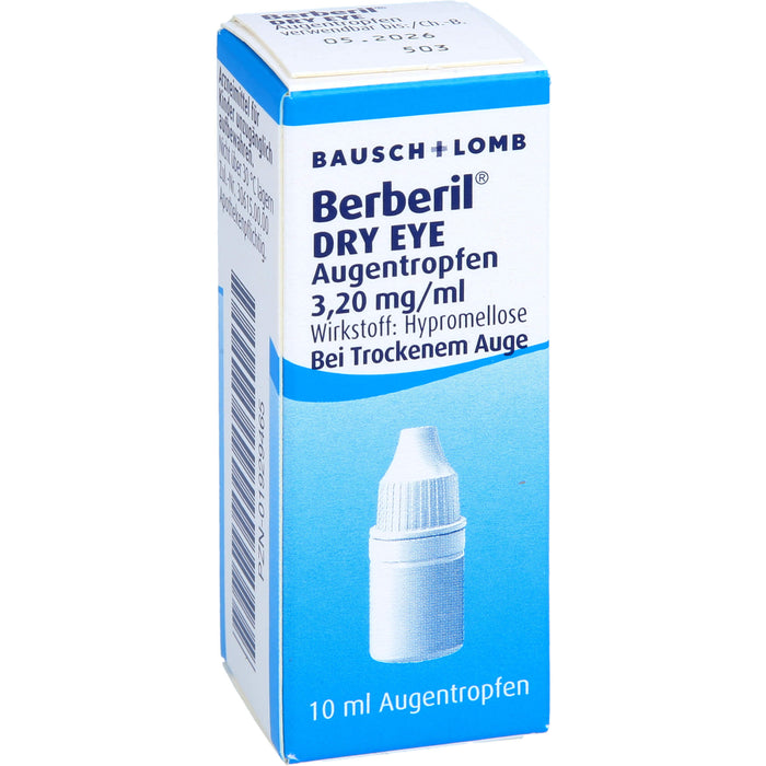 Berberil Dry Eye Augentropfen bei trockenem Auge, 10 ml Solution