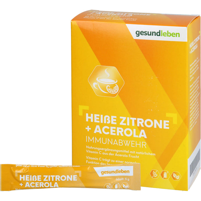 Gesundleben Heiße Zitrone + Acerola Immunabwehr, 20 St. Pulver