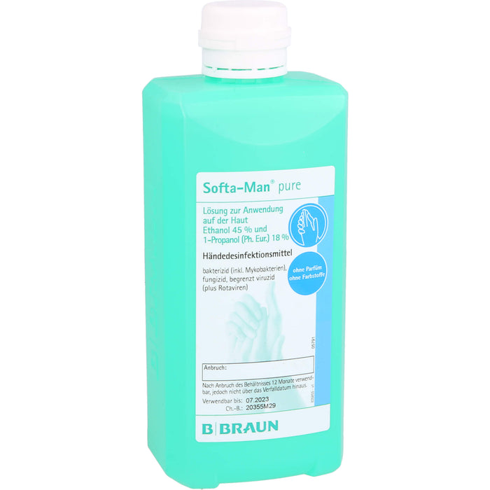 Softa-Man pure Händedesinfektionsmittel, 500 ml LOE