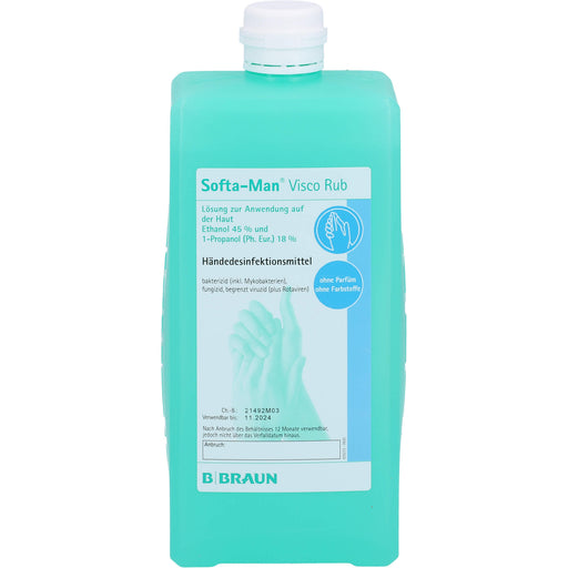Softa Man Visco Rub Händedesinfektionsmittel Lösung, 1000 ml Lösung