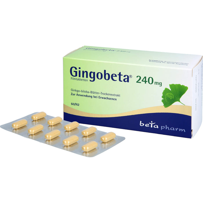 Gingobeta 240 mg Filmtabletten, 60 St FTA