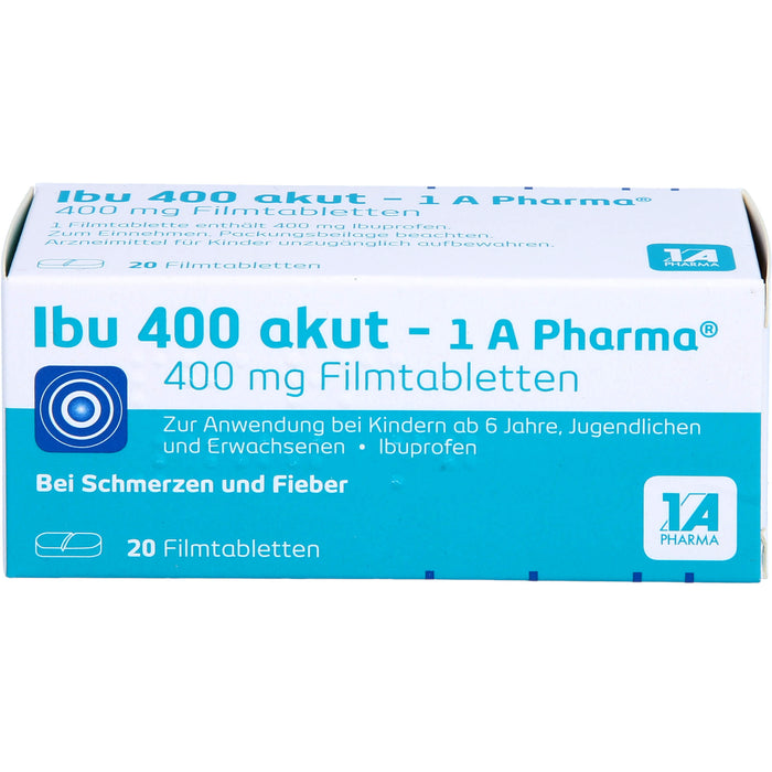 Ibu 400 akut - 1 A Pharma Filmtabletten, 20 St. Tabletten
